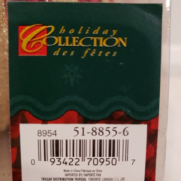 Traditions brand new Large metallic red and sparkly gold 8inch diameter … - Picture 3 of 5